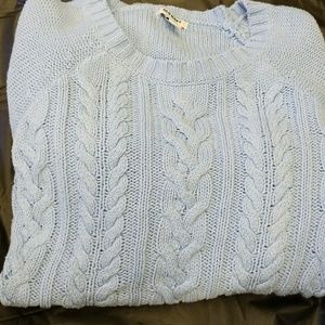 Old navy blue cable sweater